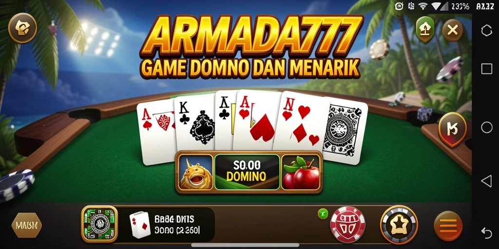 Tampilan gameplay Domino yang mengasyikkan dan interaktif