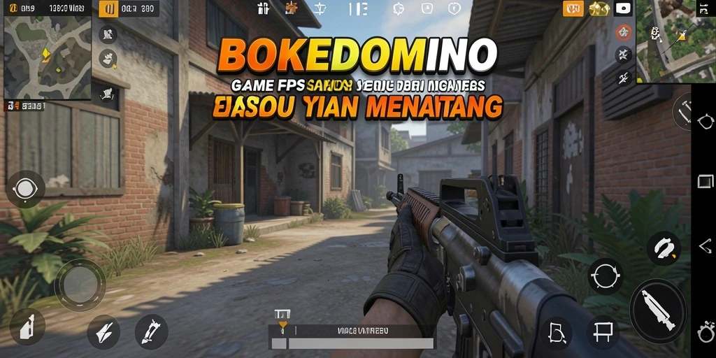 Tampilan gameplay mendebarkan dari BOKEDOMINO yang penuh aksi.