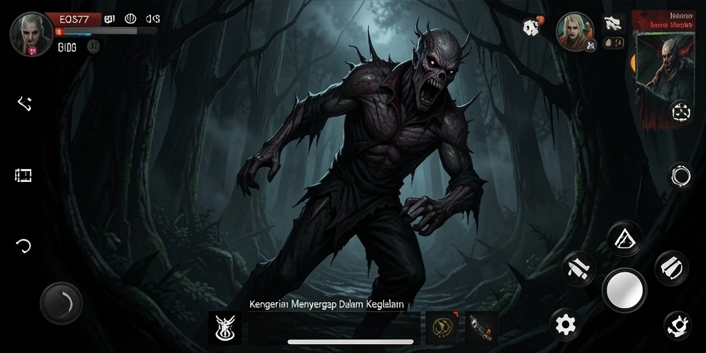 Gameplay EOS77 yang menakutkan dengan suasana mencekam.