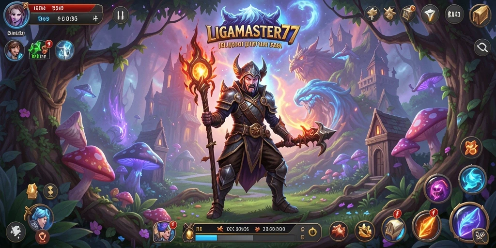 Tangkapan layar gameplay LIGAMASTER77 menampilkan aksi seru di dunia MMORPG.