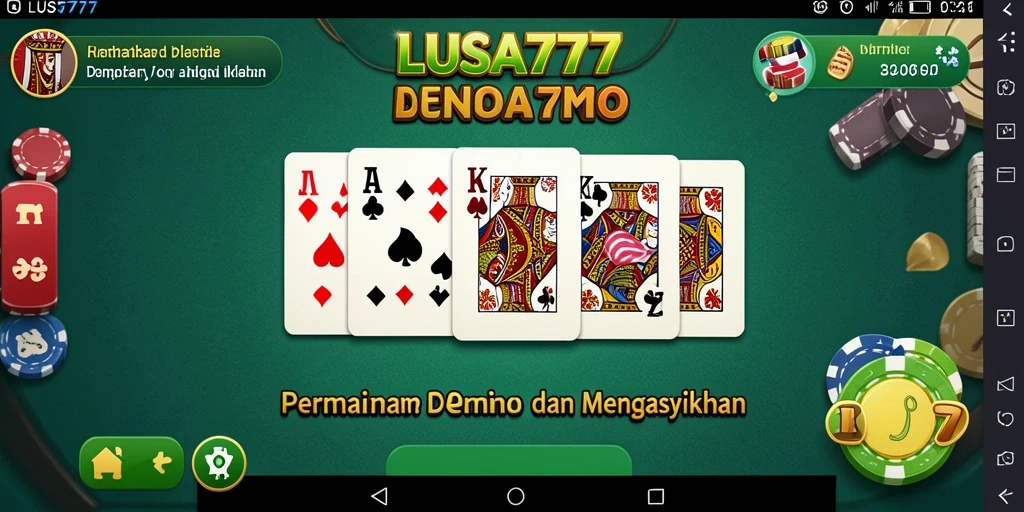 Screenshot permainan LUSA777 dengan gameplay domino yang adiktif.