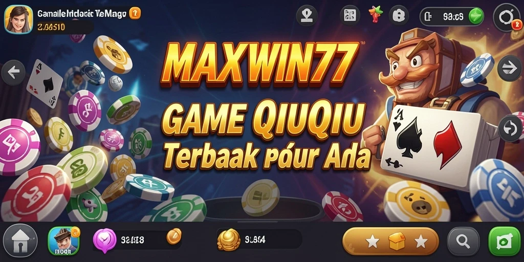 Tampilan gameplay seru dalam MAXWIN77 dengan kartu QiuQiu yang menarik.