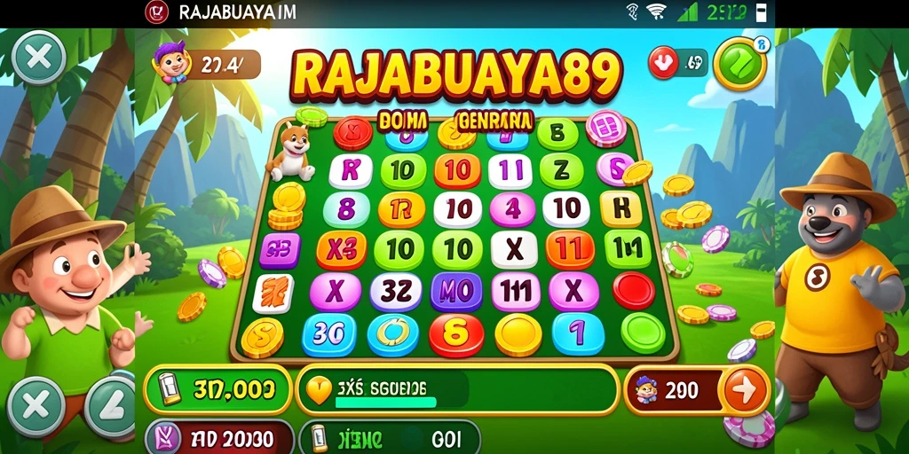 Screenshot utama RAJABUAYA89 menampilkan gameplay Bingo yang seru