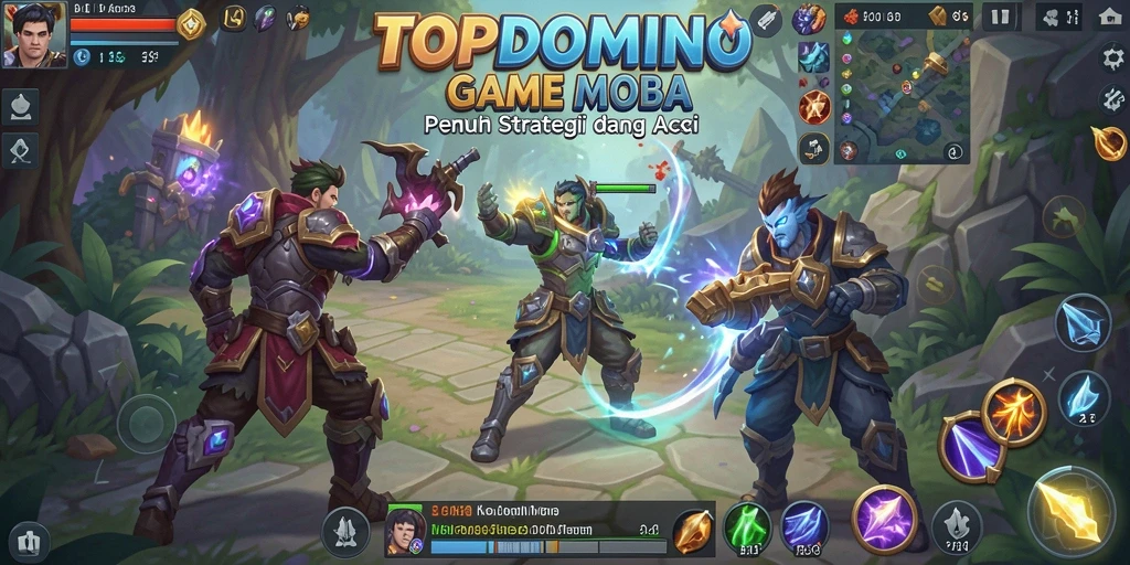 Tampilan gameplay seru dari TOPDOMINO dalam pertarungan strategis.