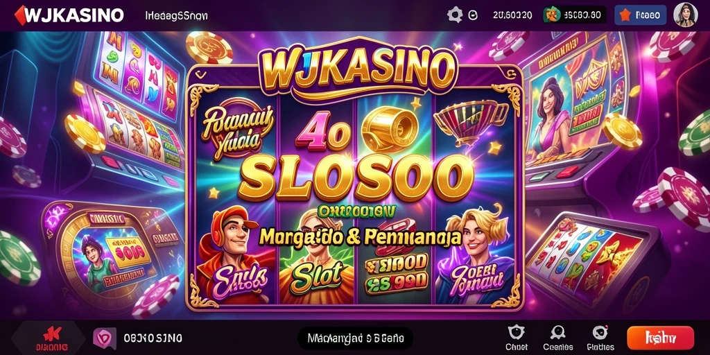 Tampilan gameplay Slot WJKASINO yang menarik dan penuh warna.